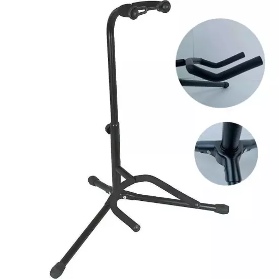 New Floor Tripod Guitar Steel Stand Floor Tripod Guitar Stand Folding Vertical