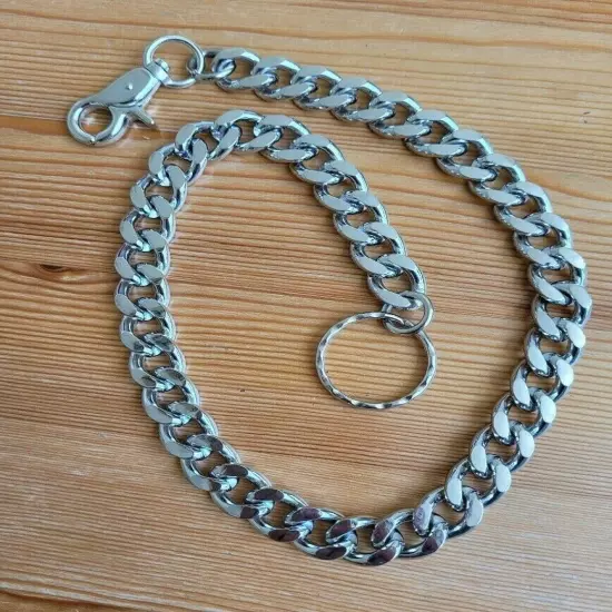 20" Silver Heavy Duty Leash Metal Wallet Chain Chain Biker Trucker Key Chain