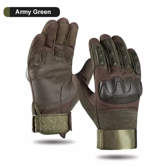 Men's Tactical Full Finger Gloves Army Military Shooting SWAT Paintball Airsoft