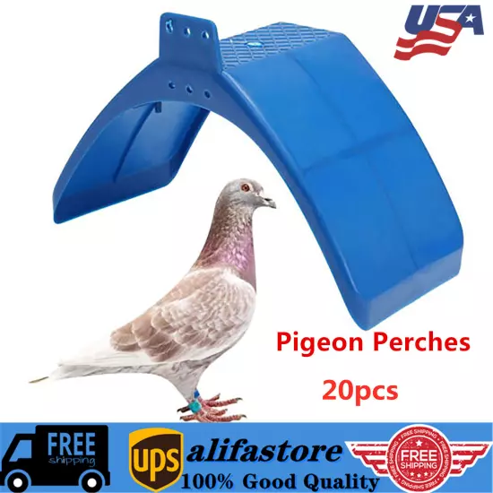 20x Pigeon Dove Bird Rest Stand Frame Dwelling Perches Roost Bird Supplies Blue