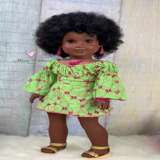 Whitney in Black 11-12” Wig for American Girl & 18" Dolls