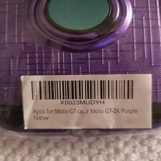 Ayoo For Moto G7 -ZK Case Phone Purple 