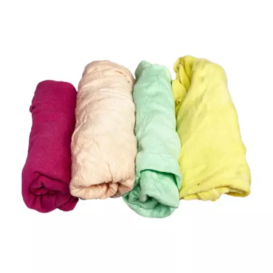 New Color Knit T-Shirt Cotton Wiping Rags 5 lbs. Bag Multipurpose Cleaning Cloth