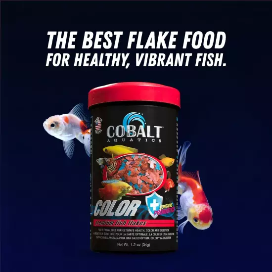 Color Enhancing Flakes with Probiotics 1.2 oz - Ideal for All Tropical Fish -...