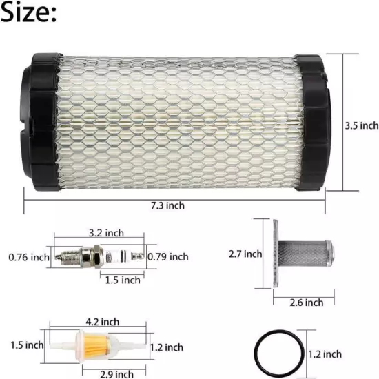 Golf Cart Tune Up Kit Gas 4 Cycle W/ Air Oil Fuel Filter Spark For EZGO TXT RXV