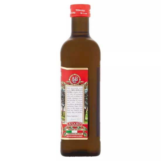 Asaro Sicily Grown Extra Virgin Olive Oil, 25.5 Fl Oz