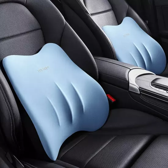 Backrest Cushion Car Lumbar Pillow Waist Cushion Memory Foam Travel Car Pillow