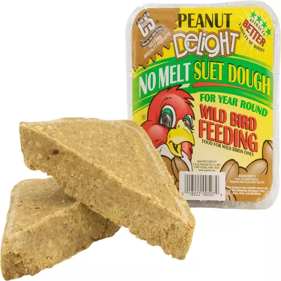 Peanut Delight No Melt Suet Dough, 12/Pack 11.75 Ounces