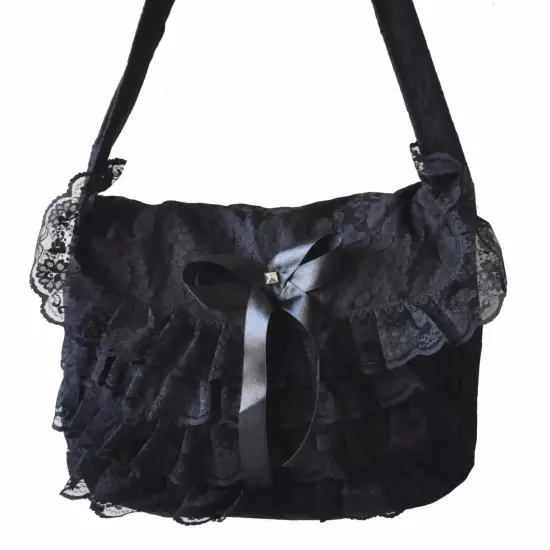 Gothic Renaissance Unisex Punk Vintage Victorian Vamp Black College Hand Bag