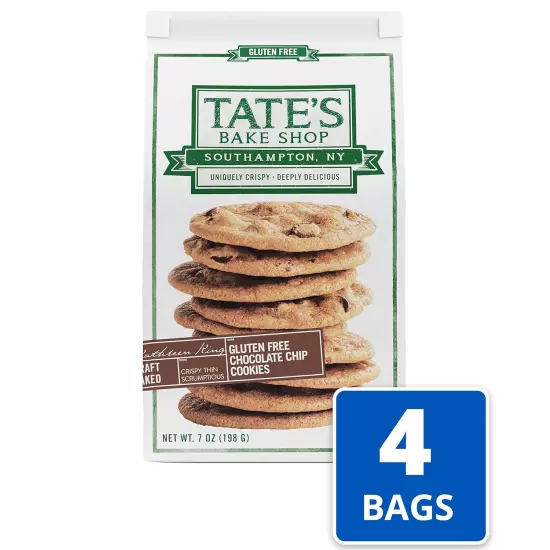 Gluten Free Chocolate Chip Cookies, Gluten Free Cookies, 4 - 7 Oz Bags