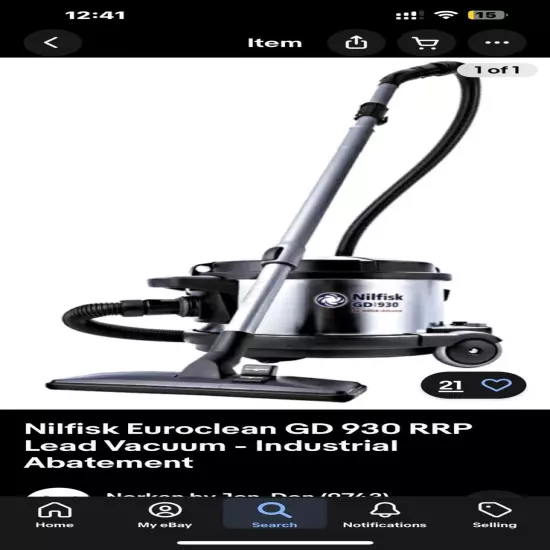 Nilfisk Euroclean GD 930 RRP Lead Vacuum - Pro & Home Use...Please Read Shipping