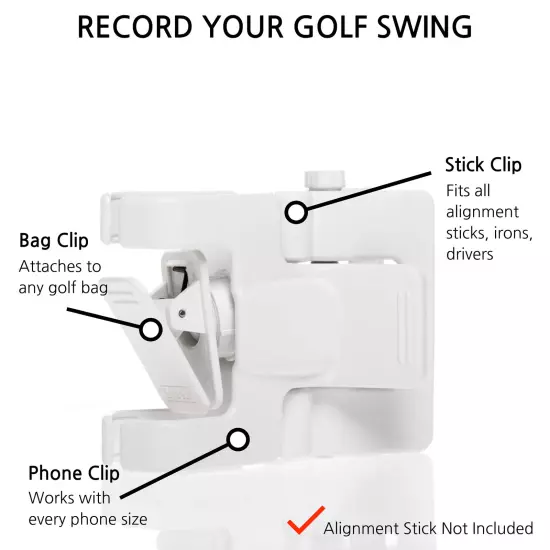 SelfieGolf - The Ultimate Cell Phone Clip System