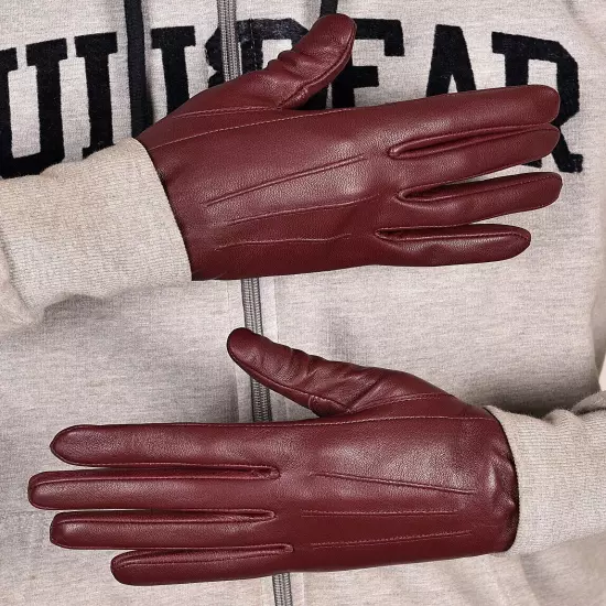 Thin Leather Police Search Driving Gloves 