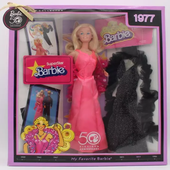 Barbie My Favorite Barbie 50th Anniversary 1977 Superstar Barbie Doll N5792 NRFB