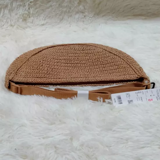 Uniqlo, Round Mini Crochet bag NATURAL / BEIGE Brand New From Japan