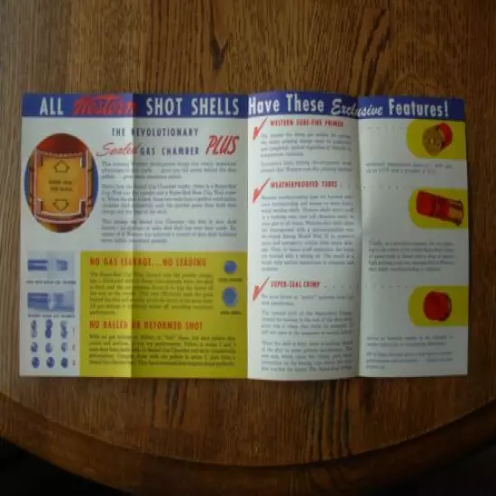 VINTAGE WESTERN SUPER X AND XPERT BROCHURE FORM F-13 CATALOG