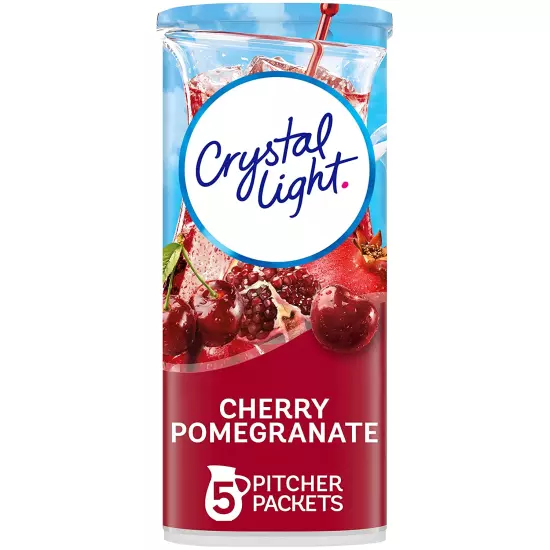 Crystal Light Cherry Pomegranate Drink Mix (20 Pitcher Packets, 4 Packs of 5)