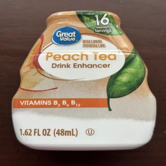 Great Value Peach Tea Liquid Water Drink Enhancer