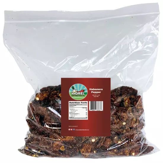 Dried Chili Habanero Pepper / WT: 1 OZ, 4 OZ, 8 OZ, 1 LB, 2 LBS, 5 LBS, 10 LBS