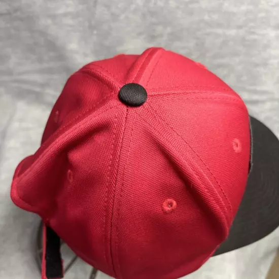 PGA Tour Pro Series Golf Hat Cap Adjustable Moisture Wicking Red Black Strapback