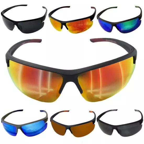 Clearance Sports Sunglasses for Men UV Protection, Retro Sunglasses, Wrap Around