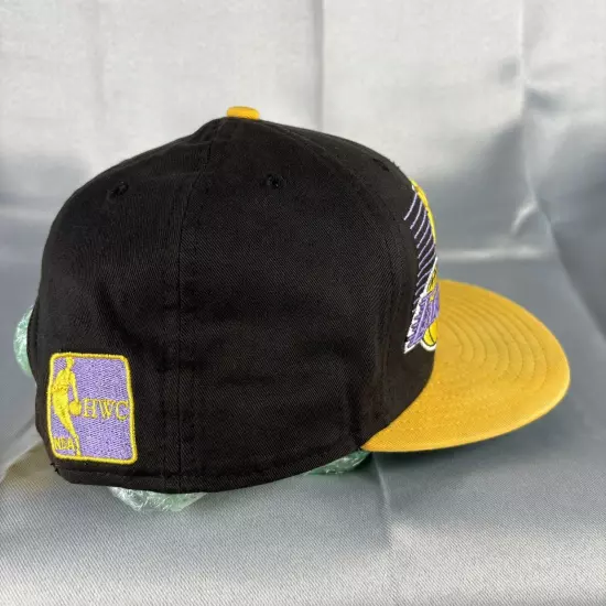 Los Angeles LA Lakers New Era Fits NBA Snapback Cap Hat Black Adjustable Logo