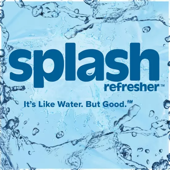 Splash Refresher Acai Grape Flavored Water, 16.9 Fl Oz, Pack of 12