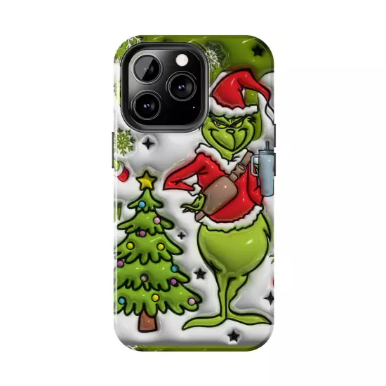 Grinch Tough Phone Cases Samsung S20 S21 S22 S23 Iphone 15 14 13 12 11