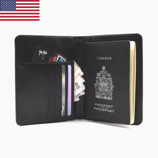 RFID Passport Holder Cover Case,Travel Accessories for Men & Boy,Passport Walle