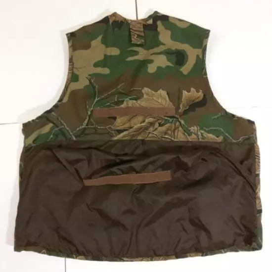 NORTHWEST TERRITORY Men's XL Camo Hunting Vest Zipper Camouflage Green 