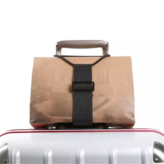 1pc Durable Travel Suitcase Baggage Luggage Fixed Strap Elastic Binding Belt