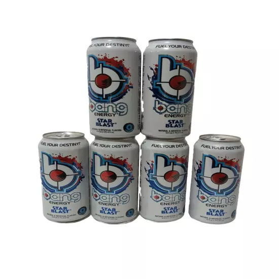 6 x bang Energy Drink Star Blast 6 Oz Each