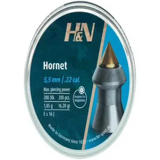 Haendler & Natermann H&N Hornet Pellets .22 Caliber 16.20 Grain - 200 Count