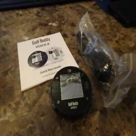 Golf Buddy Voice X Golf GPS Unit CRACKED SCREEN SOLD AS-IS