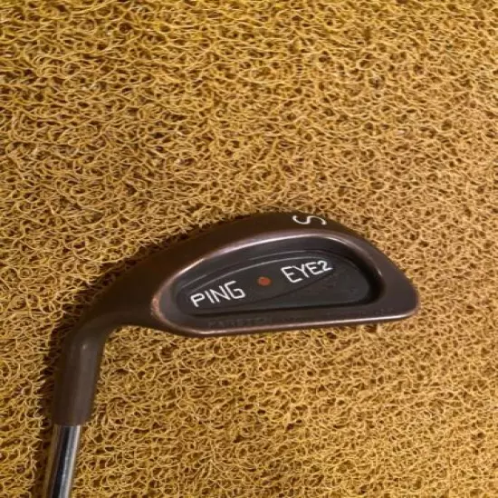 Ping Eye 2 + Sand Wedge Orange Dot Beryllium Copper Soft Regular Steel Flex LH