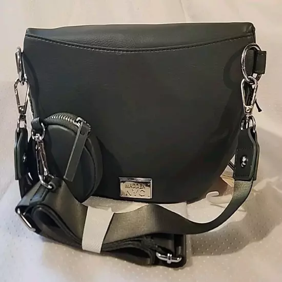 Madden NYC Shoulder Strap bag/Purse. Color: Amy Green.