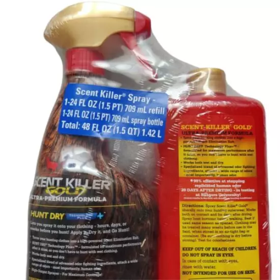 Scent Killer 1259 Wildlife Research Gold 24/24 Combo, 48 oz.