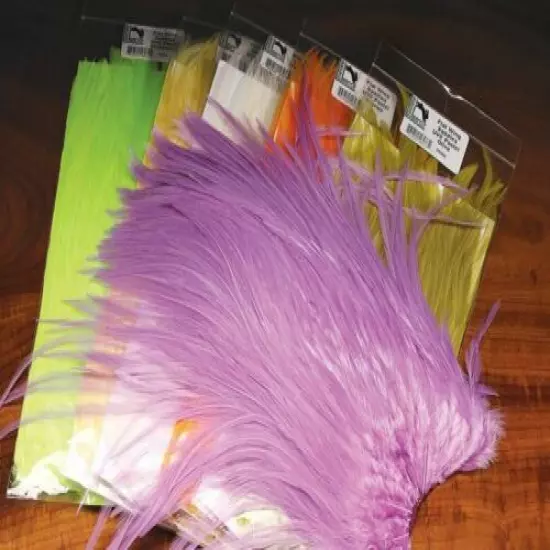 PASTEL FLAT WING SADDLES - Fly Tying UV2 Streamer Hackle Feathers Hareline NEW!