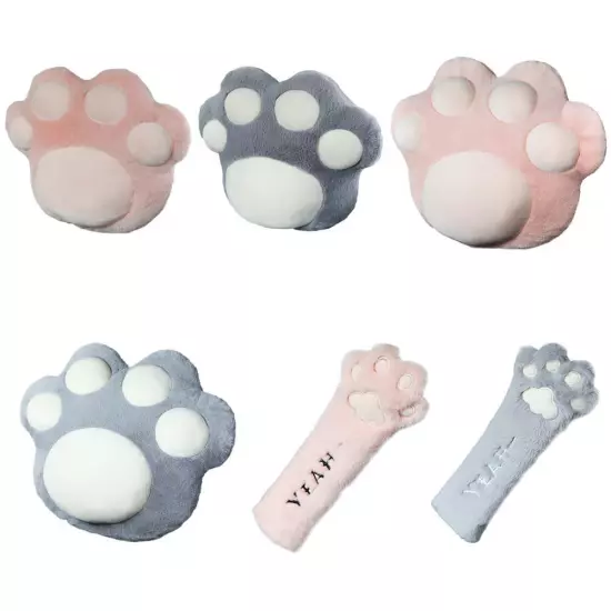 Cute Universal Plush Neck Pillow Comfort Car Headrests Cat Claw Women Cushion~Ð