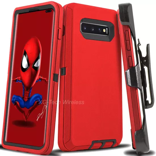 For Galaxy S10 + Plus S10e Case Cover Shockproof Series Fits Defender Belt Clip