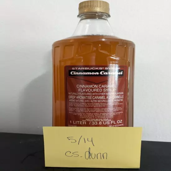 Starbucks Cinnamon Caramel Syrup || *SEASONAL* || UNOPENED || BB 7/2024