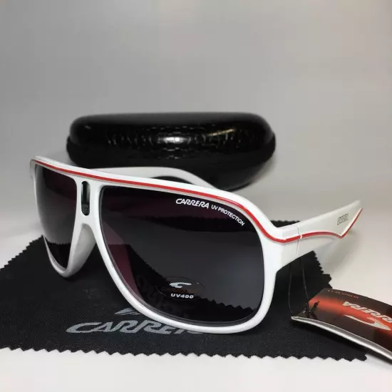 Men Women Retro Sunglasses Unisex Square Bright Black Frame Carrera Glasses C19