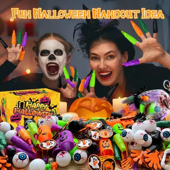 Halloween Handout Idea-Halloween Party Favors-12 Packs (205PCS) Halloween... 