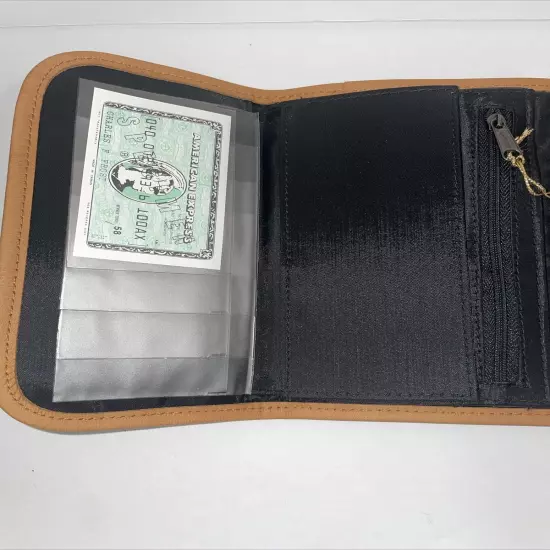 Contessa Da Vinci Di Roma Black Italian Bi-Fold Wallet New Credit Card Holder