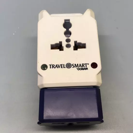 Travel Smart Conair Adapter with USB Port All-in-One Travel Adapter A038