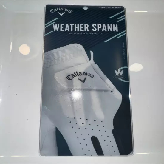 Callaway Women's Weather Spann Golf Glove Small S Reg Single Left NEW