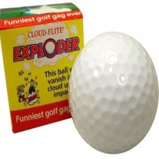 (8) Assorted Trick Prank Golf Balls ~ Exploding,Unputtable,Phantom,Jet Streamer