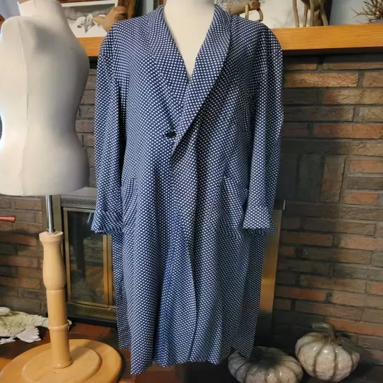 Rabhor Vintage 40s 50s Mens or Unisex robe, Excellent condition, Sz M Chest 44"