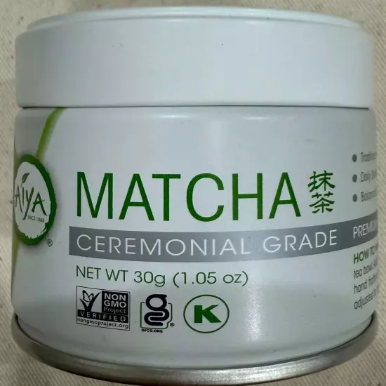 Aiya Authentic Ceremonial Grade Premium Japanese Matcha Green Tea Powder 30g NEW