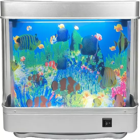 Fake Fish Tank Mini Aquarium,Artificial Tropical Fish Decorative,Fake Aquariu...